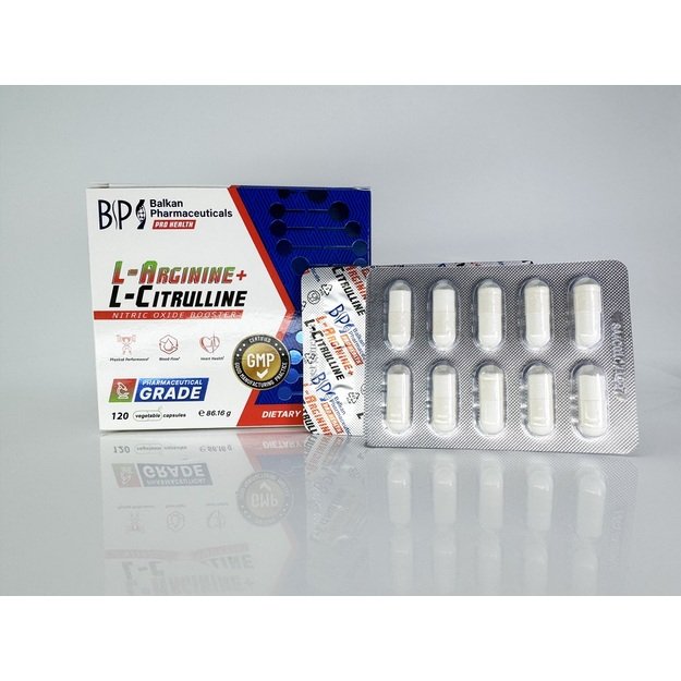 BalkanPharmaceuticals L- Arginine + Citruline 120 kaps 1 BalkanPharmaceuticals L- Arginine + Citruline 120 kaps 1
