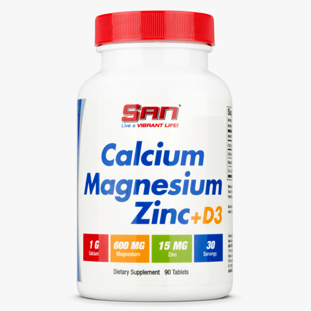 SAN Calcium Magnesnium Zinc +D3 90 Tabl. SAN Calcium Magnesnium Zinc +D3 90 Tabl.