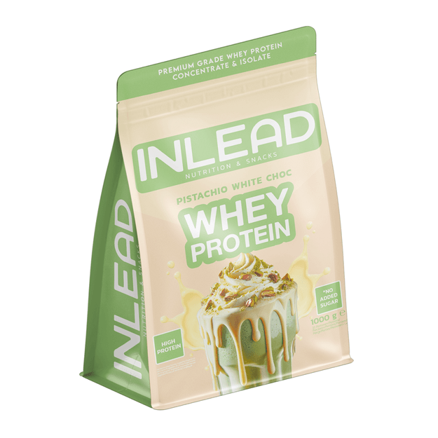 Inlead Whey Protein 1000g Pistachio White Chocolate Inlead Whey Protein 1000g Pistachio White Chocolate