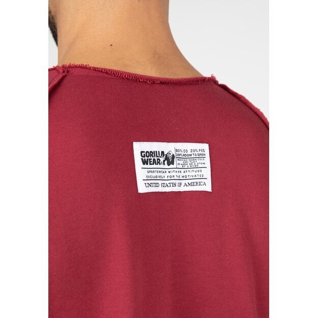 Gorilla Wear Classic Work Out Top (Burgundy red)