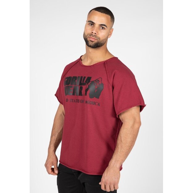 Gorilla Wear Classic Work Out Top (Burgundy red) 1