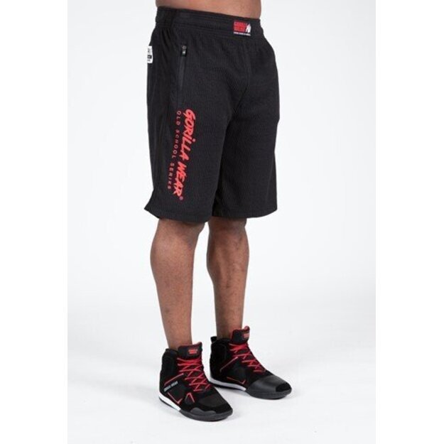 Gorilla Wear Augustine Old School Shorts - Black/Red