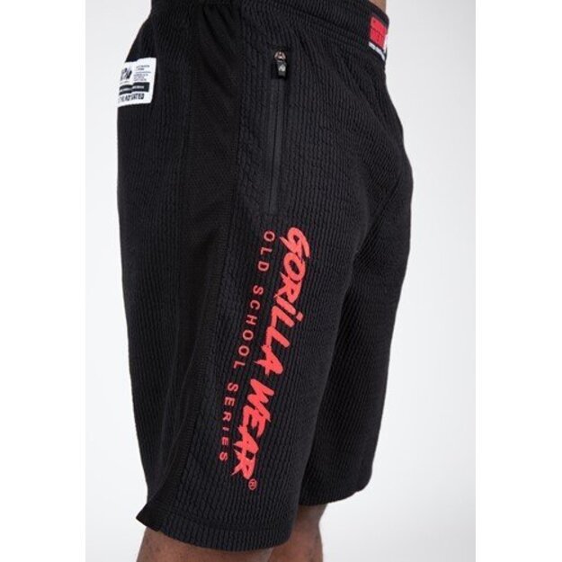 Gorilla Wear Augustine Old School Shorts - Black/Red