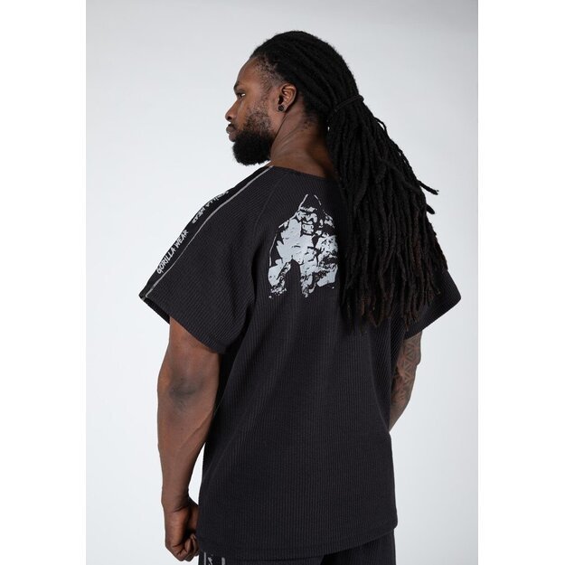 Gorilla Wear Buffalo Old School Workout Top - Black/Gray