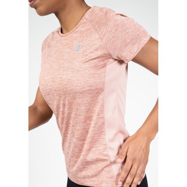 Gorilla Wear Monetta Performance T-Shirt - Salmon Pink