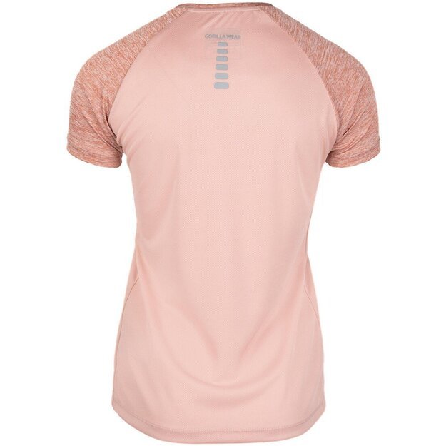 Gorilla Wear Monetta Performance T-Shirt - Salmon Pink