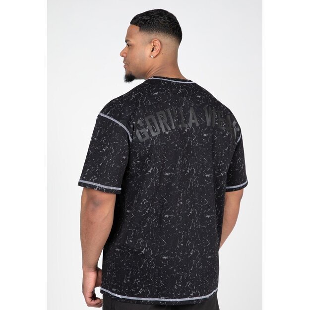 Gorilla Wear Saginaw Oversized T-Shirt - Washed Black