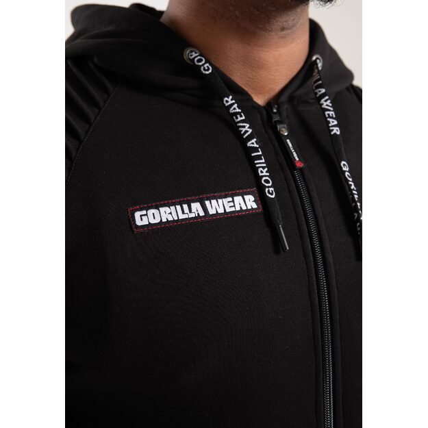 Gorilla Wear Georgia Zipped Hoodie - Black