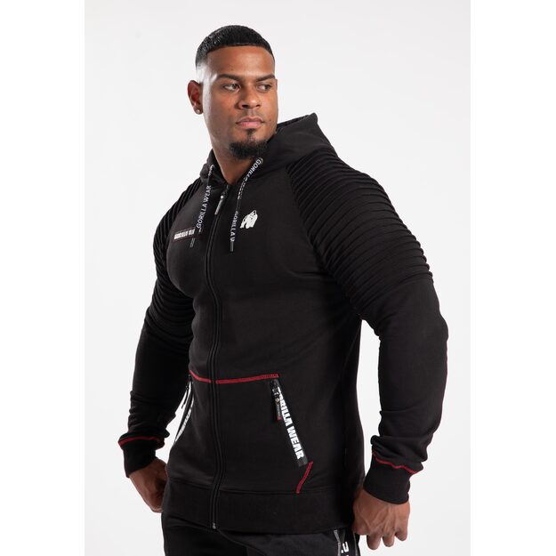 Gorilla Wear Georgia Zipped Hoodie - Black