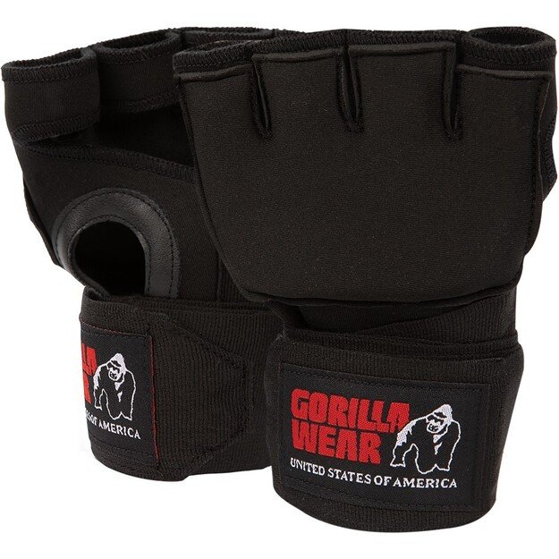 Gorilla Wear Gel Glove Wraps - Black/White