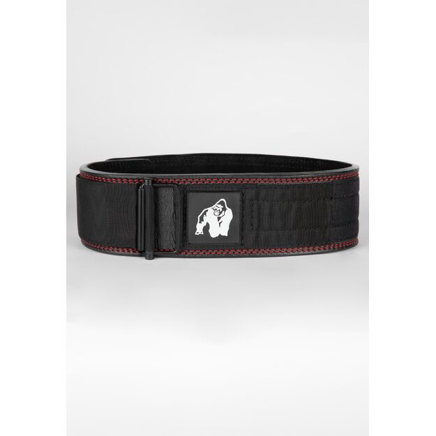 Gorilla Wear 4 Inch Premium Leather Lifting Belt - Black