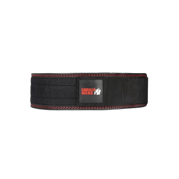 Gorilla Wear 4 Inch Premium Leather Lifting Belt - Black