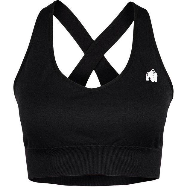 Gorilla Wear Hilton Seamless Sports Bra - Black 