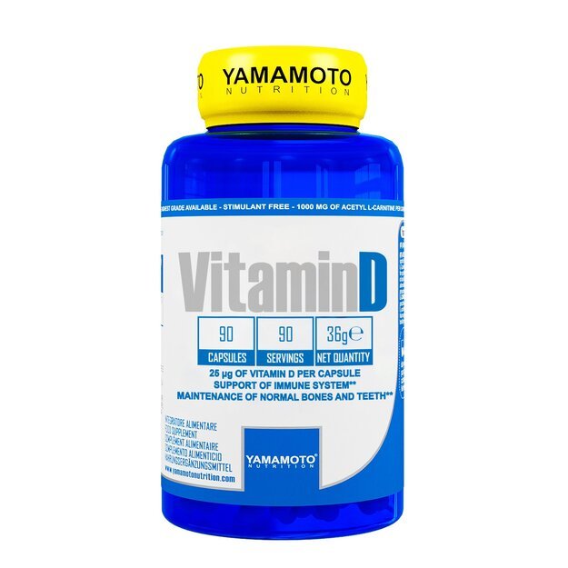 Yamamoto Nutrition Vitamin D 90 kaps Yamamoto Nutrition Vitamin D 90 kaps