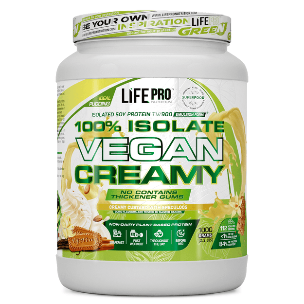 Life Pro Isolate Vegan Creamy 1000g Natillas & Speculos Life Pro Isolate Vegan Creamy 1000g Natillas & Speculos