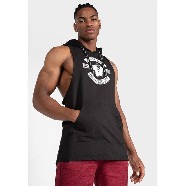 Gorilla Wear Lawrence Hooded Tank Top - Black 