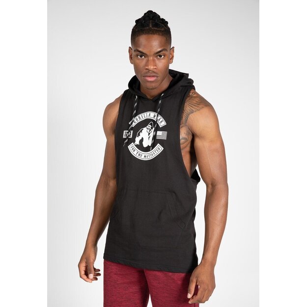 Gorilla Wear Lawrence Hooded Tank Top - Black 