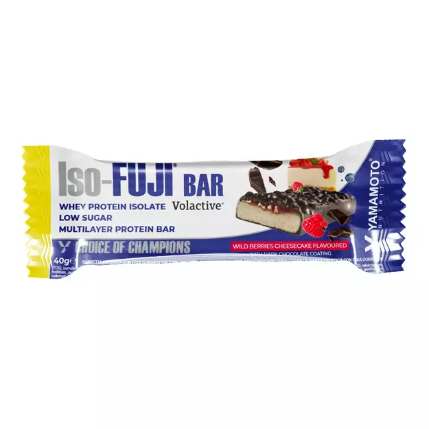 Yamamoto Nutrition ISO FUJI BAR 40 gr Berries Cheesecake Yamamoto Nutrition ISO FUJI BAR 40 gr Berries Cheesecake