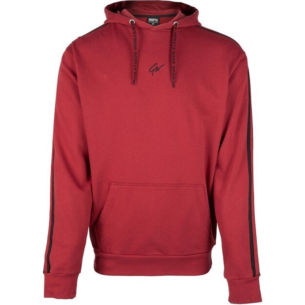 Gorilla Wear Banks Oversized Hoodie - Burgundy Red/Black