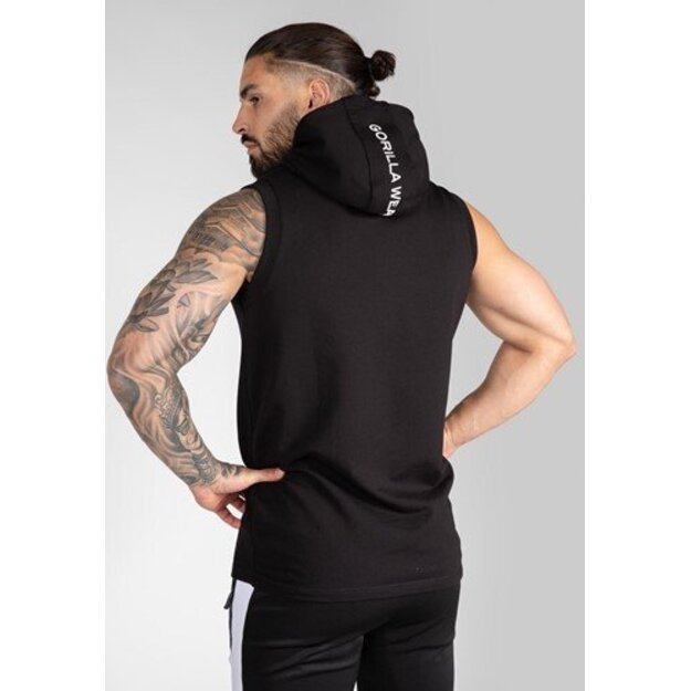 Gorilla Wear Lincoln Sleeveless Hoodie - Black