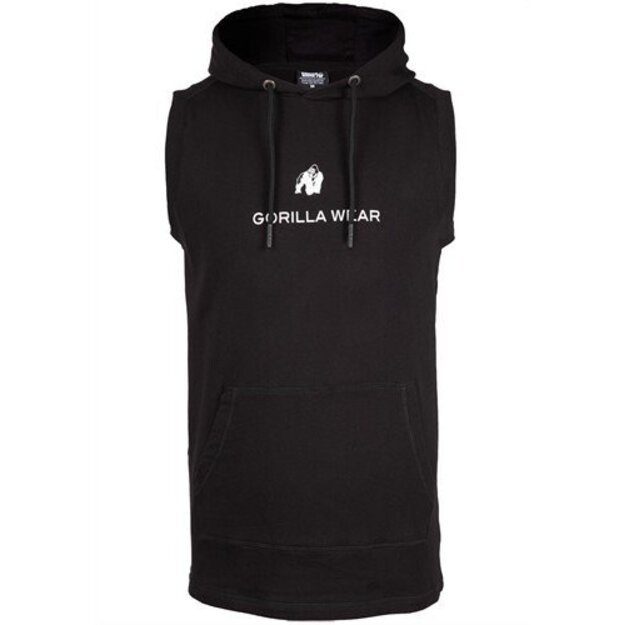 Gorilla Wear Lincoln Sleeveless Hoodie - Black