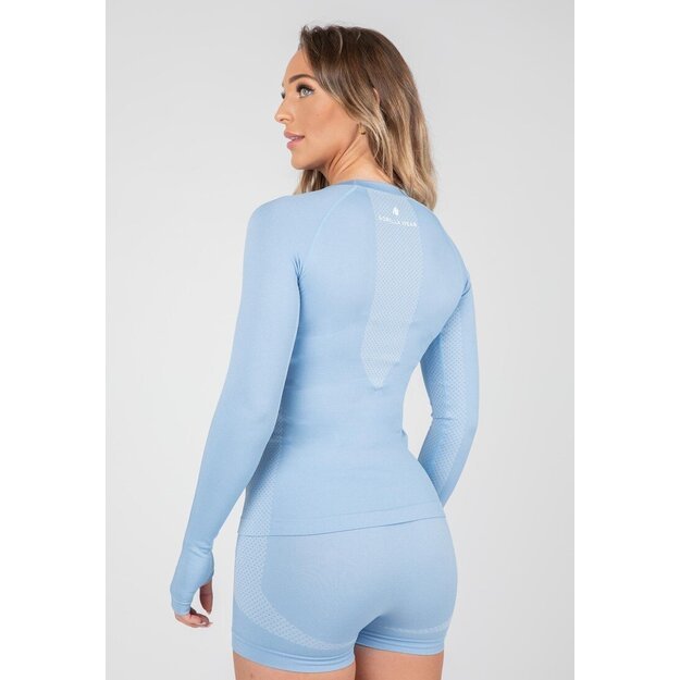 Gorilla Wear Selah Seamless Long Sleeve - Light Blue