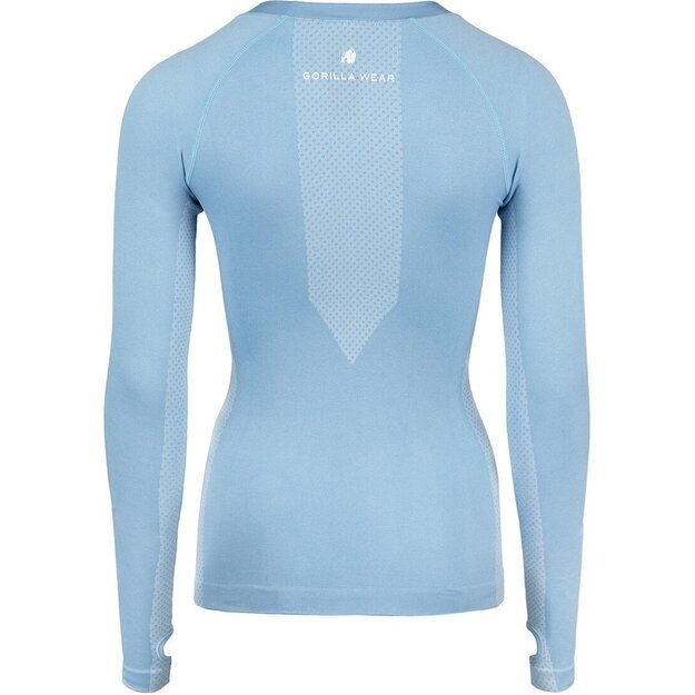 Gorilla Wear Selah Seamless Long Sleeve - Light Blue