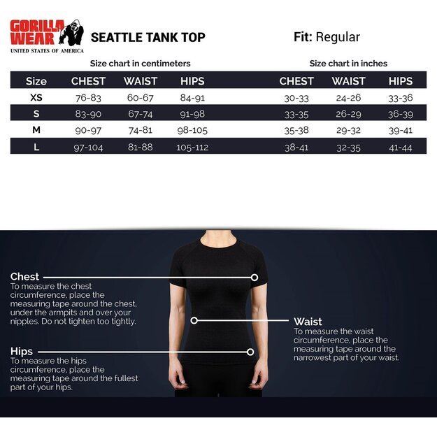 Gorilla Wear Seattle Tank Top - Black