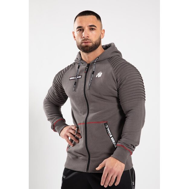 Gorilla Wear Georgia Zipped Hoodie - Gray