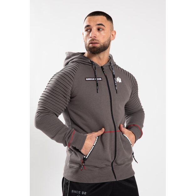 Gorilla Wear Georgia Zipped Hoodie - Gray