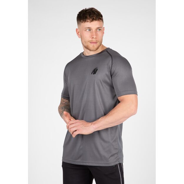 GORILLA WEAR Trenton Maglia Da Calcio Uomo: T-Shirt Rete Traspirante Con Scollo A V