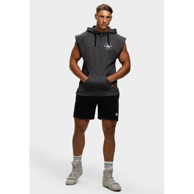 Gorilla Wear Huntley Sleeveless Hoodie Black 4