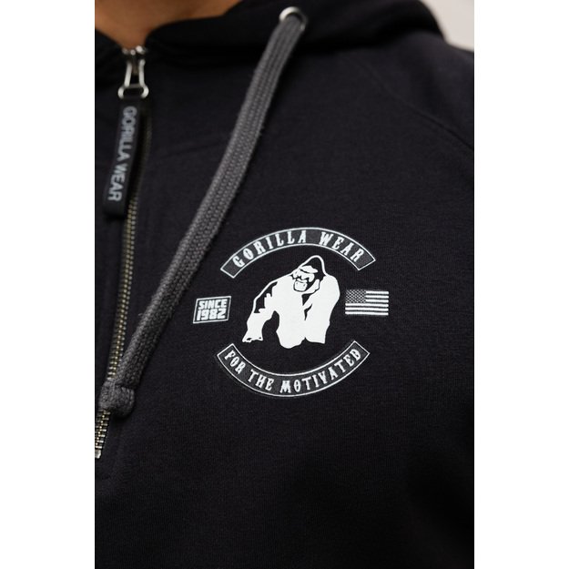 Gorilla Wear Huntley Sleeveless Hoodie Black 5