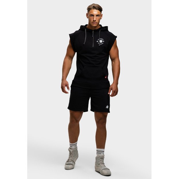 Gorilla Wear Huntley Sleeveless Hoodie Black 3