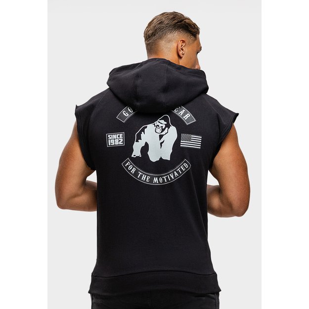 Gorilla Wear Huntley Sleeveless Hoodie Black 2