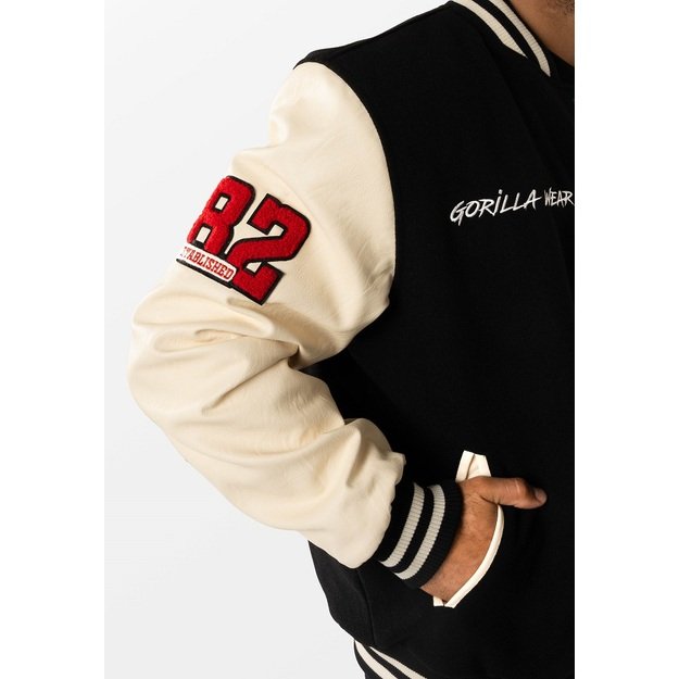 Gorilla Wear Saint Louis Varsity Jacket - Black 4