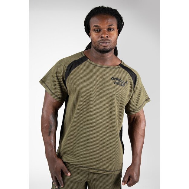 Gorilla Wear Augustine Old School Work Out Top - Army Green