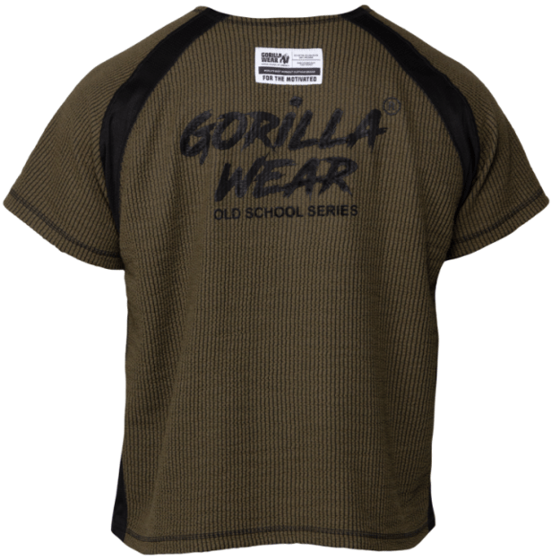 Gorilla Wear Augustine Old School Work Out Top - Army Green