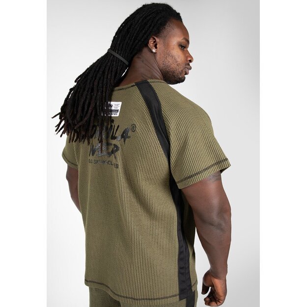 Gorilla Wear Augustine Old School Work Out Top - Army Green