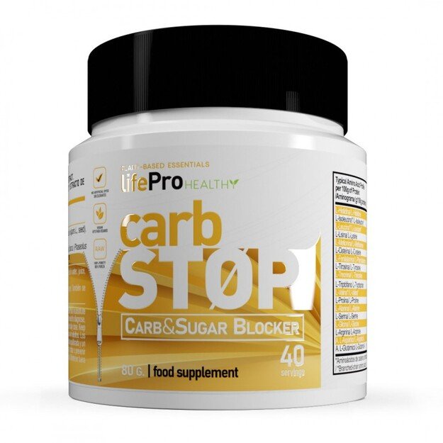 Life Pro Carb Stop 80g (angliavandenių blokatorius) Life Pro Carb Stop 80g (angliavandenių blokatorius)