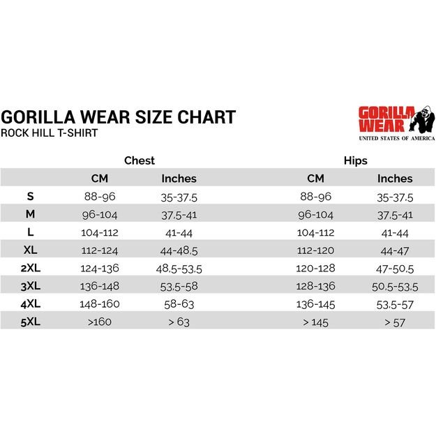 Gorilla Wear Rock Hill T-Shirt - Red