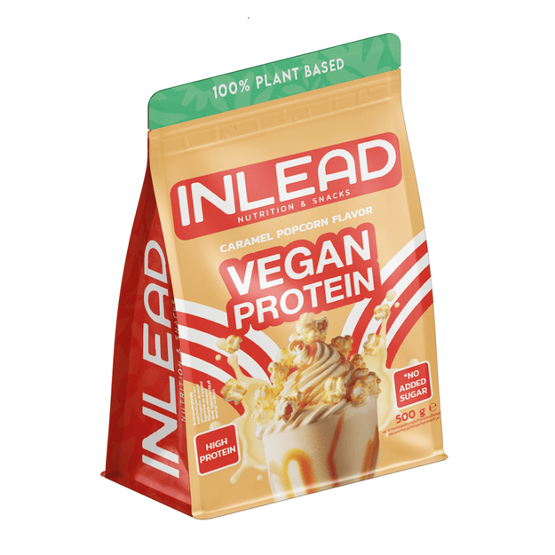 Inlead Vegan Protein 500g Caramel Popcorn Inlead Vegan Protein 500g Caramel Popcorn
