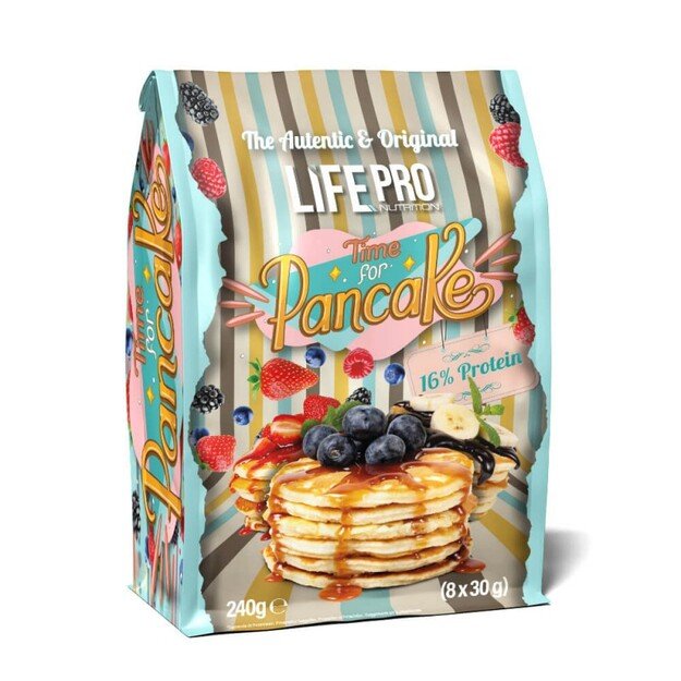 Life Pro Fit Food Pancakes 8 vnt po 30 gr. (iškepti blynai)