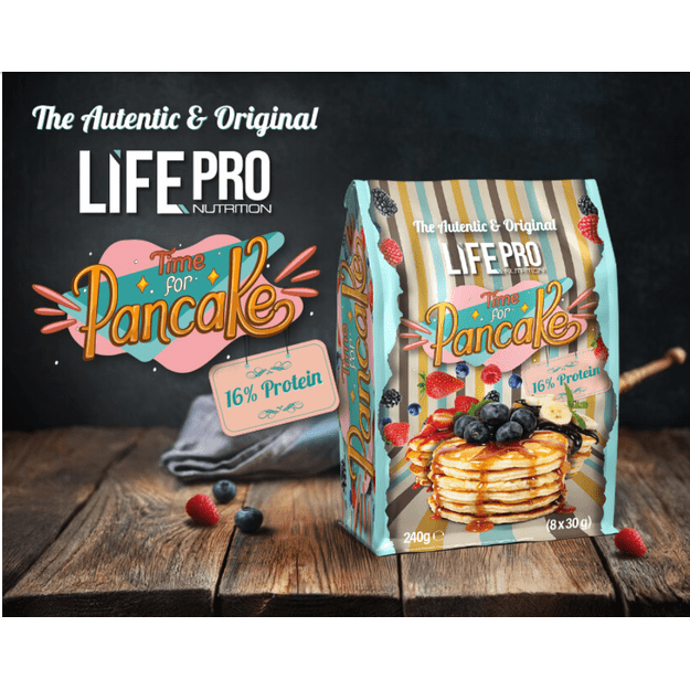 Life Pro Fit Food Pancakes 8 vnt po 30 gr. (iškepti blynai) 1