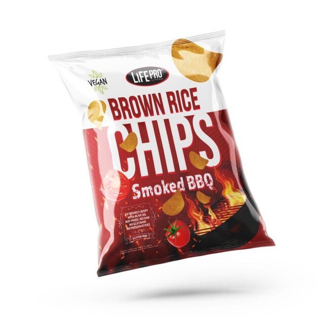 Life Pro Fit Food Brown Rice Chips 60g Smoke BBQ