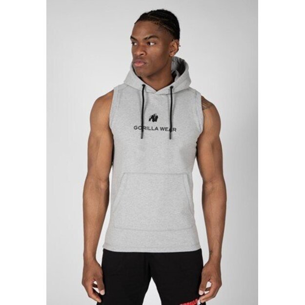 Gorilla Wear Lincoln Sleeveless Hoodie - Gray 1