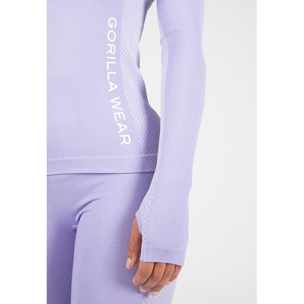 Gorilla Wear Selah Seamless Long Sleeve - Lilac