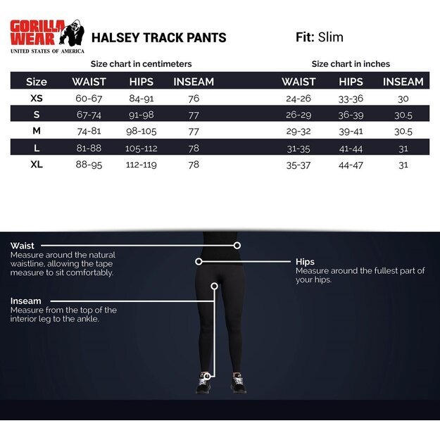 Gorilla Wear Halsey Track Pants - Black