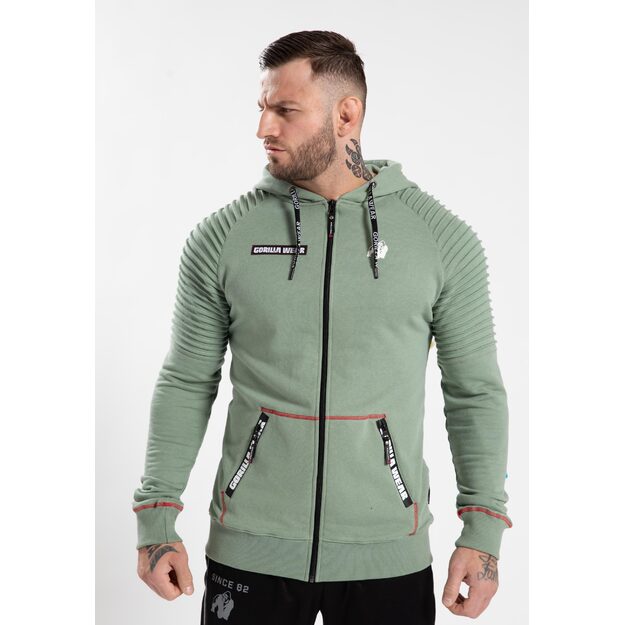 Gorilla Wear Georgia Zipped Hoodie - Green