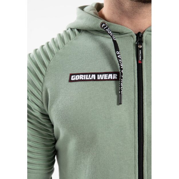 Gorilla Wear Georgia Zipped Hoodie - Green